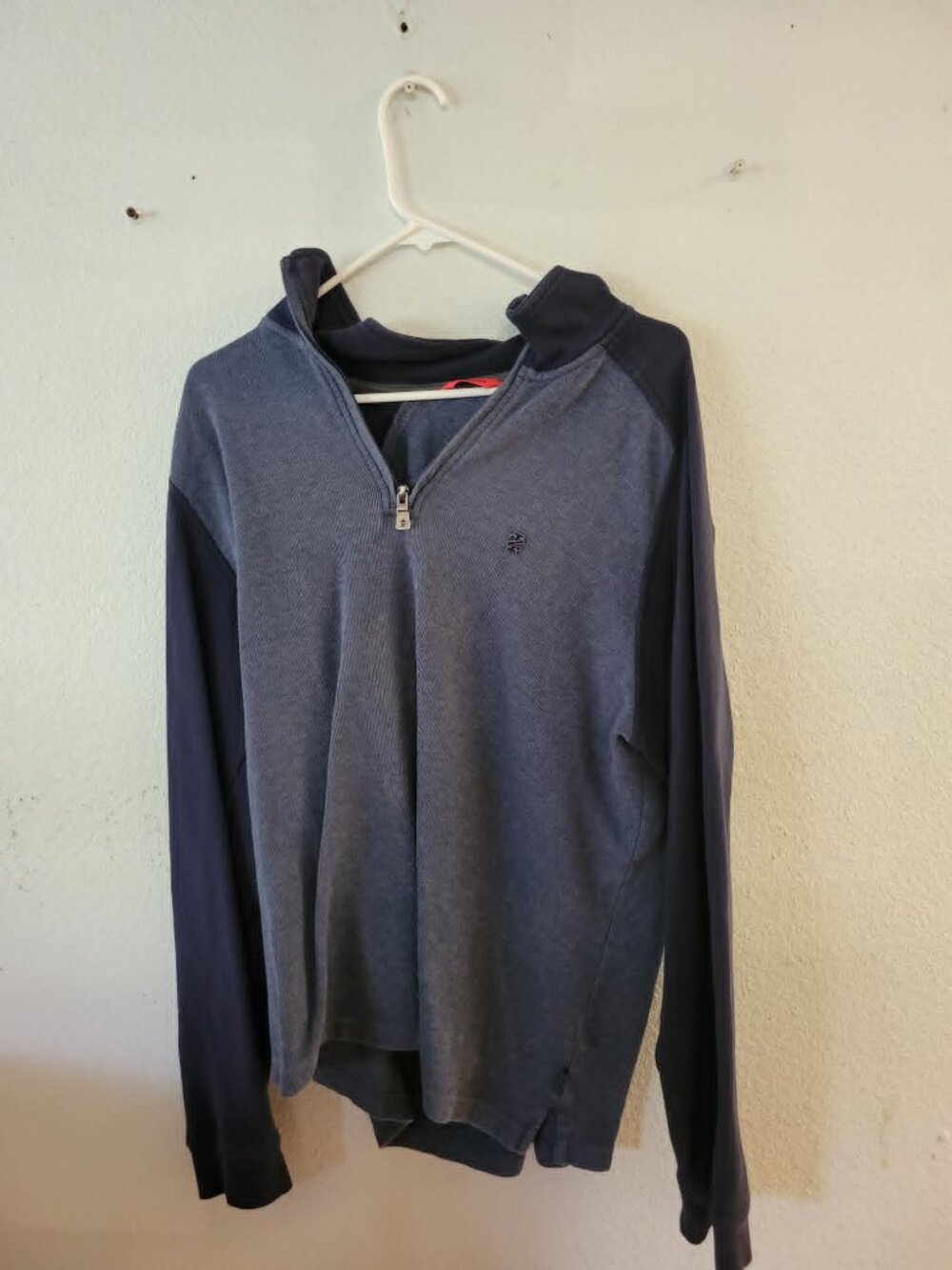 Vintage IZOD 1/4 Zip Mock Neck Pullover Sweatshirt Mens XL Red Tags